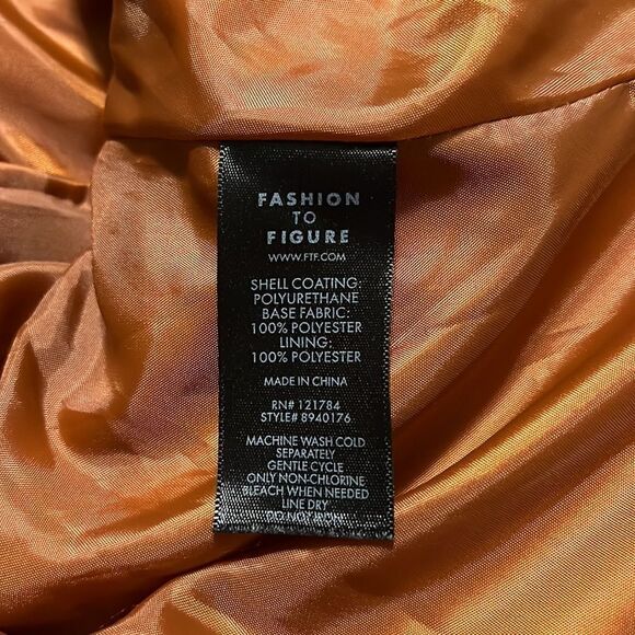 Gabi Fresh X FTF Brown Moto Jacket Size 0X/12 - Picture 12 of 12